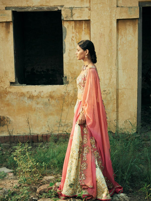 Triple layer digital banarasi